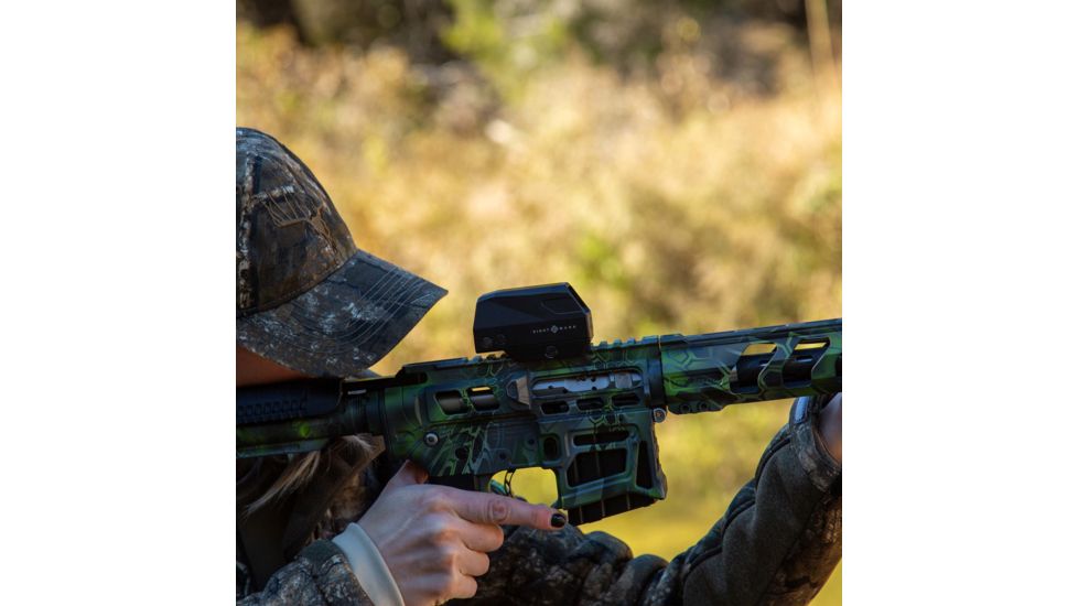 SightMark 1x-28mm Volta Solar Red Dot Sight, Red, 2 MOA Dot, 1/2 MOA, Black, SM26030