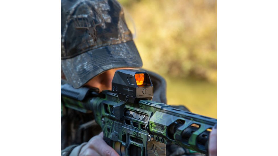 SightMark 1x-28mm Volta Solar Red Dot Sight, Red, 2 MOA Dot, 1/2 MOA, Black, SM26030