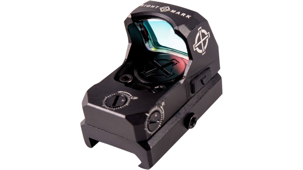 SightMark 1x Mini Shot A-Spec Reflex Sight, Red Reticle, 2 MOA, 1 MOA, 25 yd, Black, SM26045