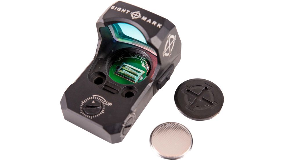 SightMark 1x Mini Shot A-Spec Reflex Sight, Red Reticle, 2 MOA, 1 MOA, 25 yd, Black, SM26045