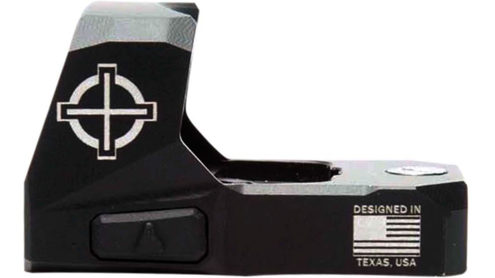 SightMark 1x Mini Shot A-Spec Reflex Sight, Red Reticle, 2 MOA, 1 MOA, 25 yd, Black, SM26045