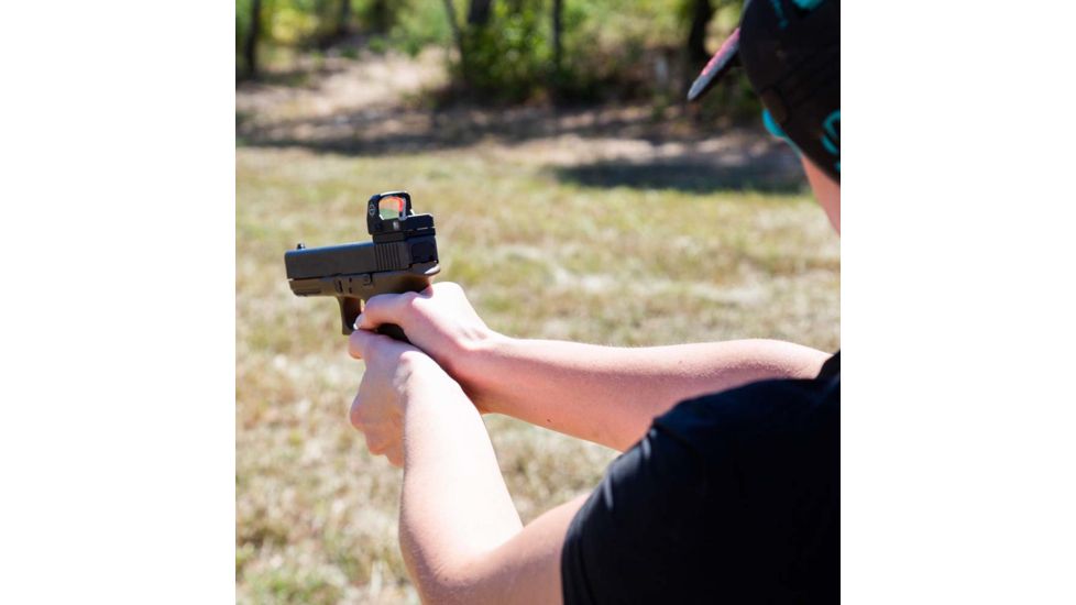SightMark 1x Mini Shot A-Spec Reflex Sight, Red Reticle, 2 MOA, 1 MOA, 25 yd, Black, SM26045