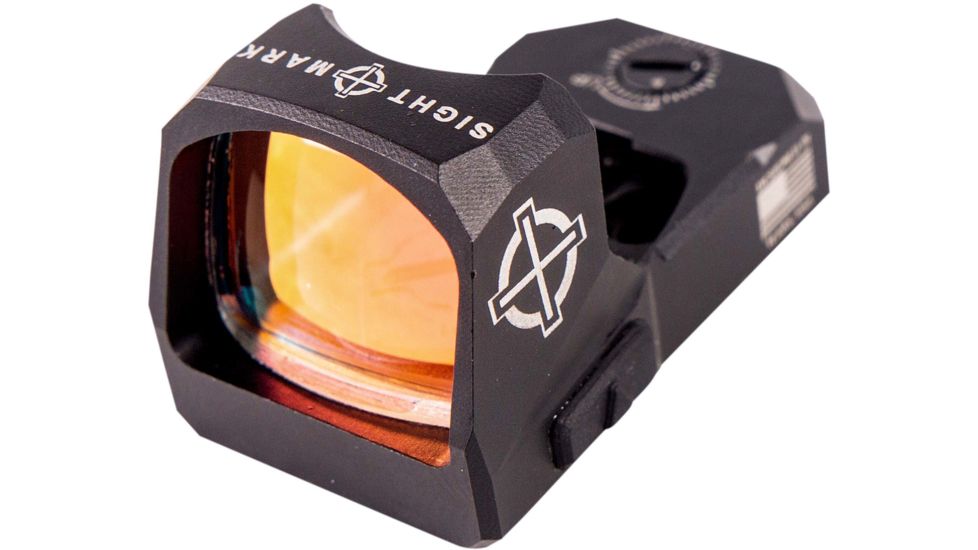 SightMark 1x Mini Shot A-Spec Reflex Sight, Green Reticle, 2 MOA, 1 MOA, 25 yd, Black, SM26046