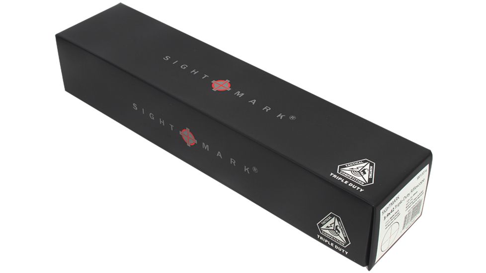 SightMark 3-9x42 Triple Duty Tactical Rifle Scope, Black w/MilDot Reticle SM13016