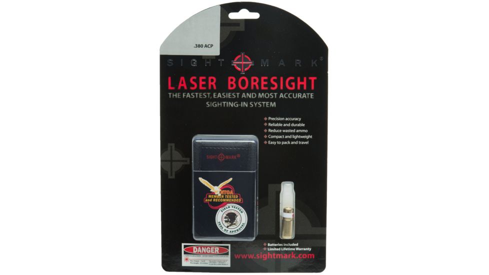 SightMark .380 ACP Pistol Laser Boresight, Black, SM39046