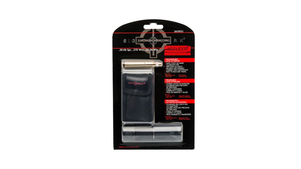 SightMark Accudot .30-06, .270, .25-06, Red Laser Boresight, Brass, SM39053