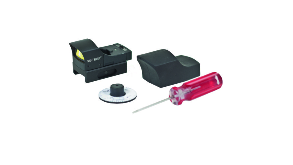 Sightmark Green Mini Red Dot Sight with Sunshade Hood SM14011, EDEMO1