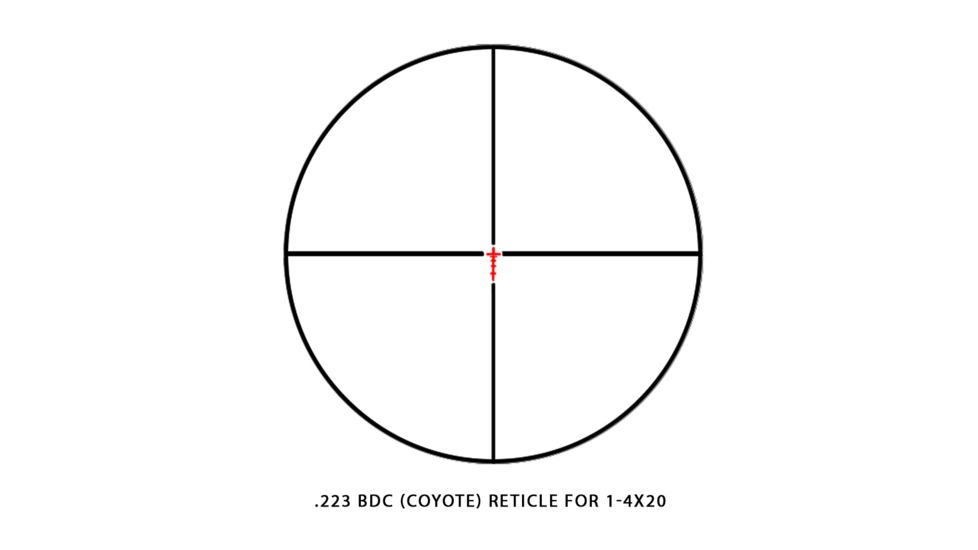 Sightmark ATC 1-4x20 SHR-223 Rifle Scope SM13050