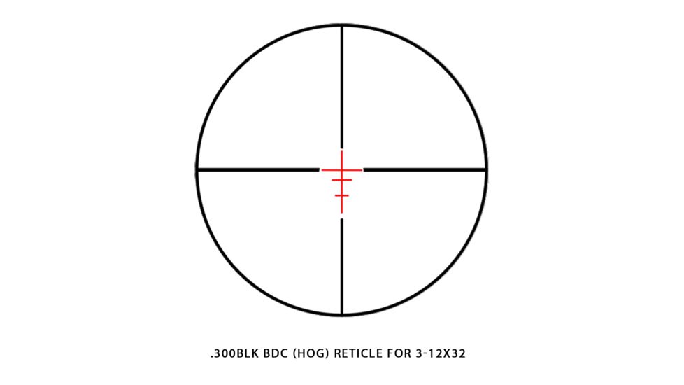 Sightmark Illuminated Red .300BLK HOG for 3-12x32 Reticle