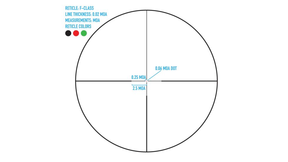 SightMark Latitude 8-32x60mm F-Class Rifle Scope, 34mm, SFP, Matte Black, SM13043FTR