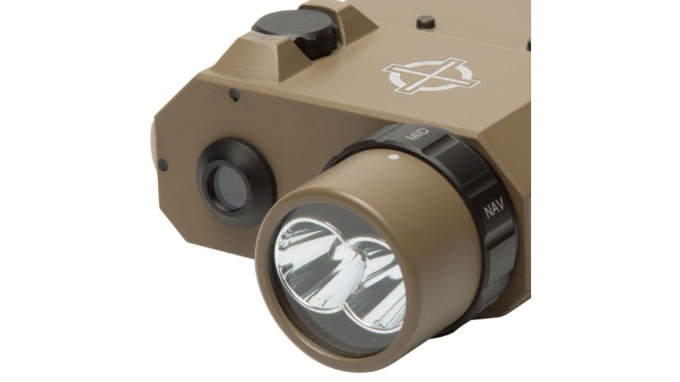 SightMark LoPro Laser/Light/IR Combo, 300 Lumens, Picatinny Rail Mount, Flat Dark Earth, Green Laser, 5mW 520nM Wavelength, SM25013DE