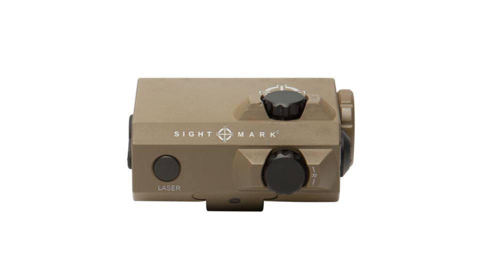 SightMark LoPro Mini Laser Sight, 300 Lumens, Picatinny Rail Mount, Flat Dark Earth, Green Laser, 520nM Wavelength, SM25016DE