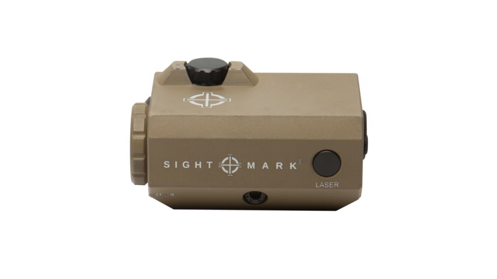SightMark LoPro Mini Laser Sight, 300 Lumens, Picatinny Rail Mount, Flat Dark Earth, Green Laser, 520nM Wavelength, SM25016DE