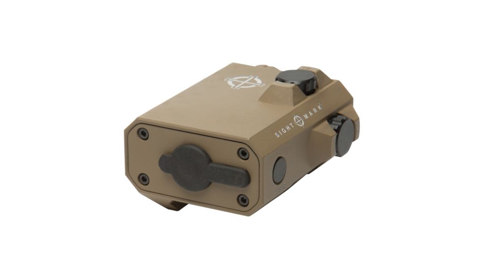 SightMark LoPro Mini Laser Sight, 300 Lumens, Picatinny Rail Mount, Flat Dark Earth, Green Laser, 520nM Wavelength, SM25016DE