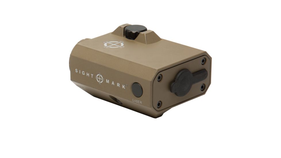 SightMark LoPro Mini Laser Sight, 300 Lumens, Picatinny Rail Mount, Flat Dark Earth, Green Laser, 520nM Wavelength, SM25016DE