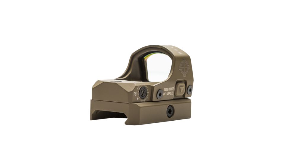 SightMark Mini Shot M-Spec FMS 1x 21x15 mm Reflex Red Dot Sight, 3 MOA Red Dot,Dark Earth, SM26043DE