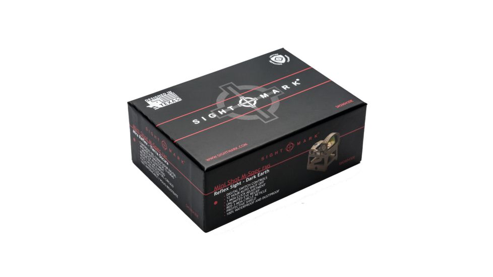 SightMark Mini Shot M-Spec FMS 1x 21x15 mm Reflex Red Dot Sight, 3 MOA Red Dot,Dark Earth, SM26043DE