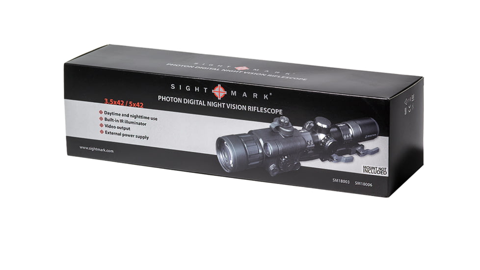Sightmark Photon Digital Night Vision Rifle Scope, S, 3.5x42mm SM18006