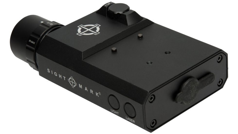 SightMark LoPro Laser/Light/IR Combo, 300 Lumens, Picatinny Rail Mount, Black, Green Laser, 5mW 520nM Wavelength, SM25015