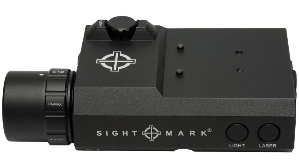 SightMark LoPro Laser/Light/IR Combo, 300 Lumens, Picatinny Rail Mount, Black, Green Laser, 5mW 520nM Wavelength, SM25021