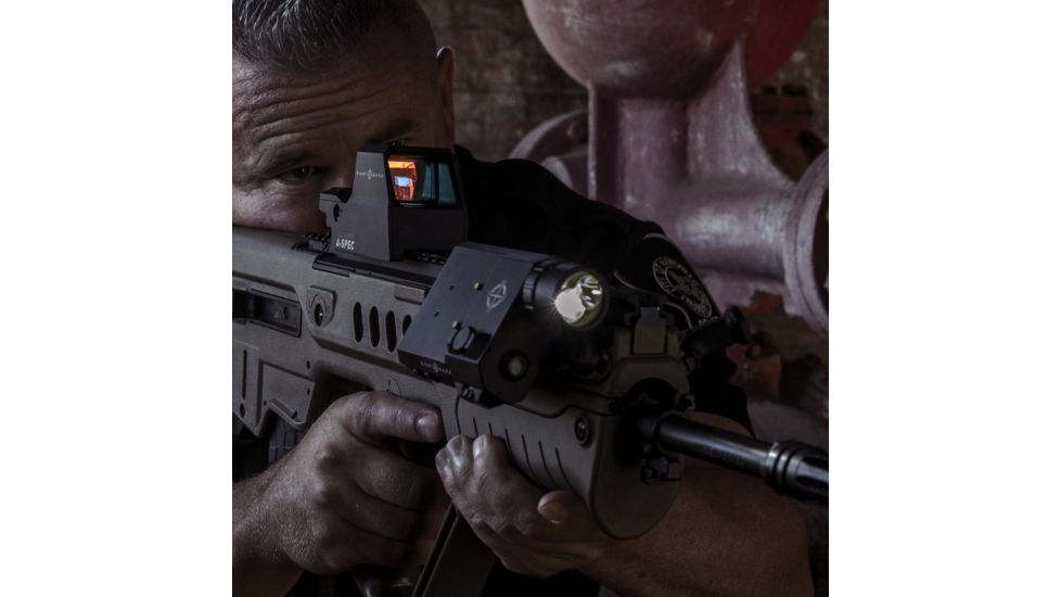 SightMark LoPro Laser/Light/IR Combo, 300 Lumens, Picatinny Rail Mount, Black, Green Laser, 5mW 520nM Wavelength, SM25022