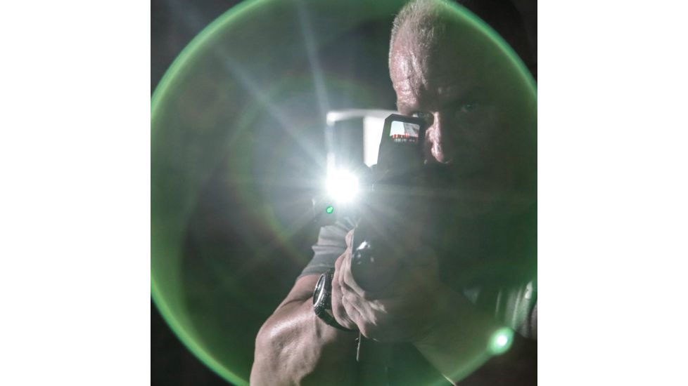 SightMark LoPro Laser/Light/IR Combo, 300 Lumens, Picatinny Rail Mount, Black, Green Laser, 5mW 520nM Wavelength, SM25026