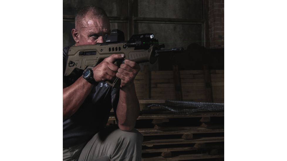 SightMark LoPro Laser/Light/IR Combo, 300 Lumens, Picatinny Rail Mount, Black, Green Laser, 5mW 520nM Wavelength, SM25028