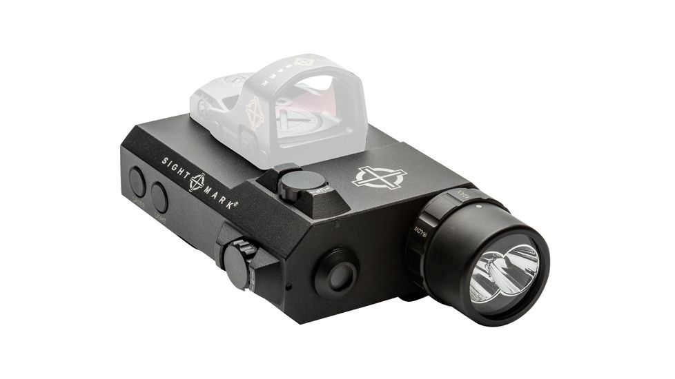 SightMark LoPro Laser/Light/IR Combo, 300 Lumens, Picatinny Rail Mount, Black, Green Laser, 5mW 520nM Wavelength, SM25031