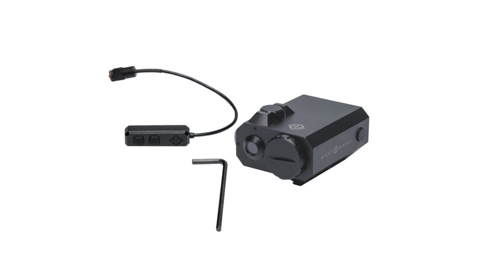 SightMark LoPro Mini Laser Sight, 300 Lumens, Picatinny Rail Mount, Matte Black, Green Laser, 520nM Wavelength, SM25019