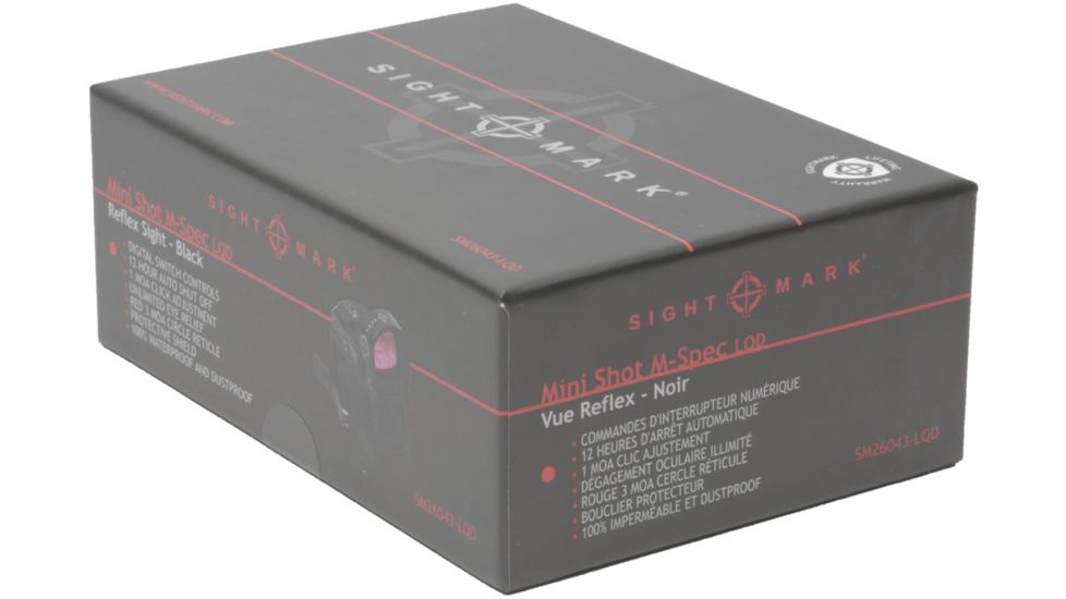 SightMark Mini Shot M-Spec FMS LQD 1x 21x15 mm Reflex Red Dot Sight, 3 MOA Red Dot, Black/Dark Earth, LQD