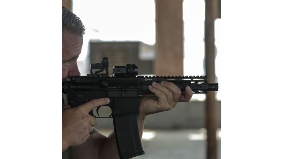 SightMark Mini Shot M-Spec FMS LQD 1x 21x15 mm Reflex Red Dot Sight, 3 MOA Red Dot, Black/Dark Earth, LQD