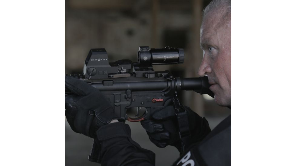 SightMark T-3 Magnifier with LQD Flip to Side Mount, Black, SM19063