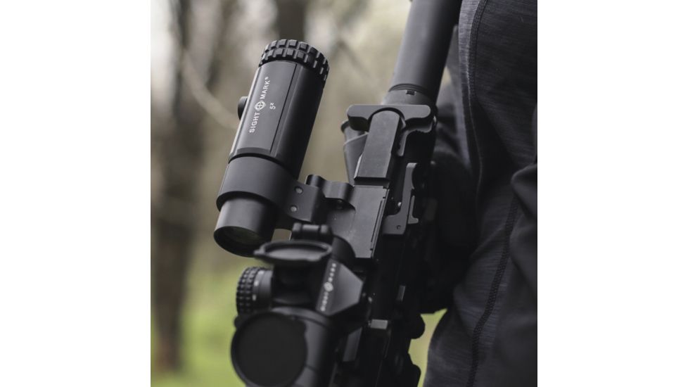 SightMark T-5 Magnifier with LQD Flip to Side Mount, Black, SM19064