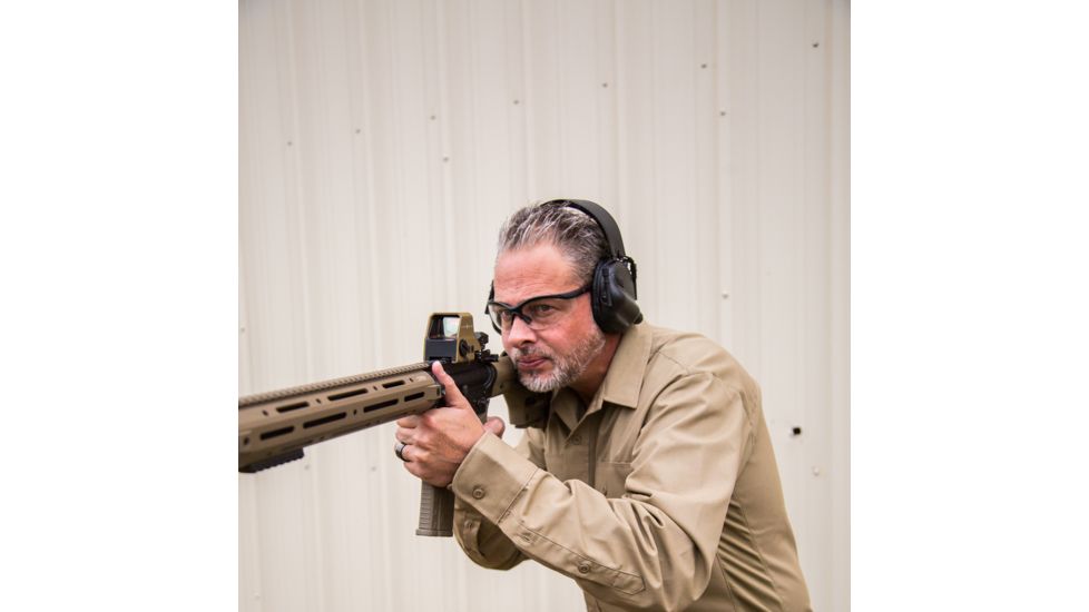 SightMark Ultra Shot Open 1x 33x24mm Reflex Red Dot Sight (A-Spec), 5 MOA dot, 3 MOA dot with 50 MOA circle, 3 MOA dot with 50 MOA crosshair, 3 MOA dot with 30 MOA circle/crosshair (subtensions total 50 MOA) Dark Earth, SM26032DE