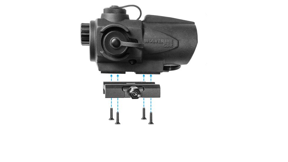 Sightmark Wolverine 1x23 CSR 4 MOA Red Dot Sight, Matte Black, SM26021