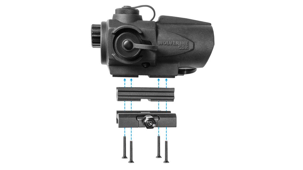 Sightmark Wolverine 1x23 CSR 4 MOA Red Dot Sight, Matte Black, SM26021