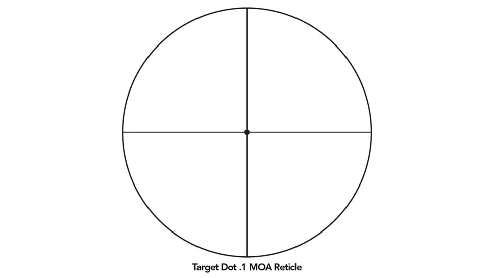 Sightron SVSS Rifle Scope, 10-50x60mm, 34mm Tube, Second Focal Plane, Target Dot .1 MOA Reticle, Black, 27008