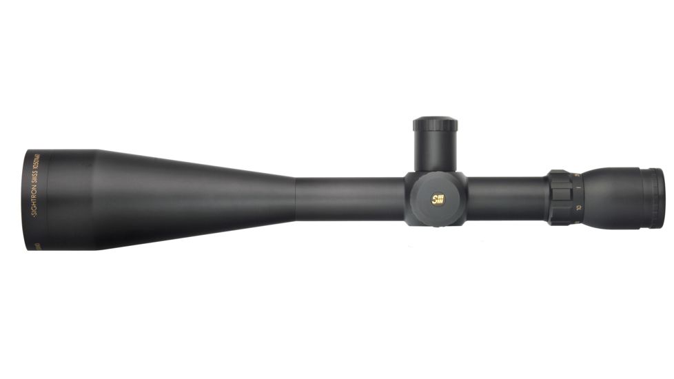 Sightron 10-50x60 Rifle Scope with Wide Duplex Reticle, Matte Black, one size, 25023