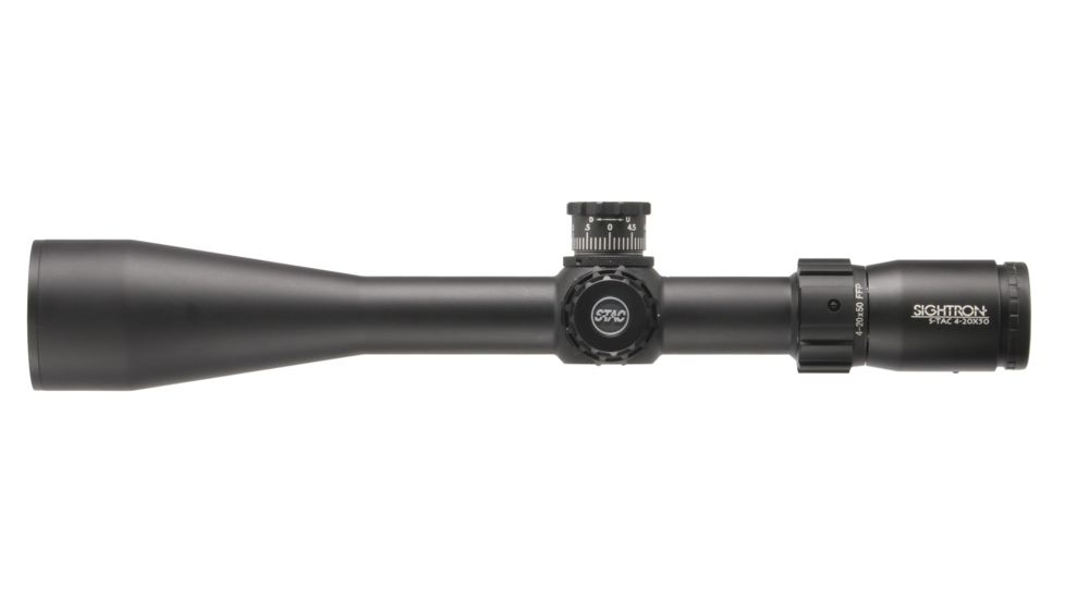 Sightron Rifle Scope Sightron S-TAC, 30mm, Zero Stop, Mil Hash, Black, 4-20X50, 26016