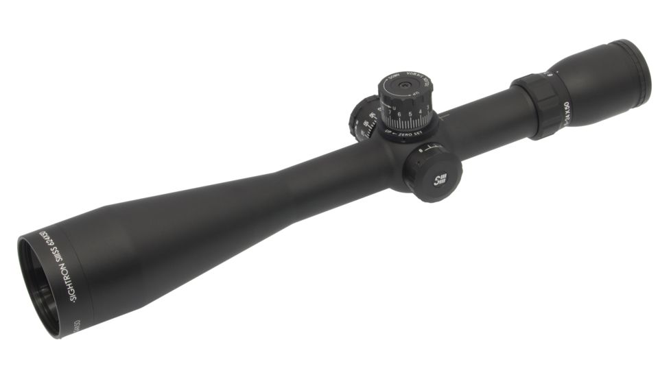 Sightron Rifle Scope Sightron SIII 30mm, 6-24, Zero Stop, First Focal plane, Mil Dot, Black, 6-24x50, 25170