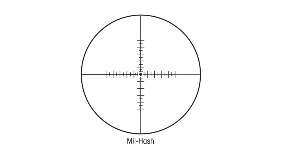 Sightron Rifle Scope Sightron SIII 30mm, 6-24, Zero Stop, First Focal plane, Mil-Hash, Black, 6-24x50, 25171