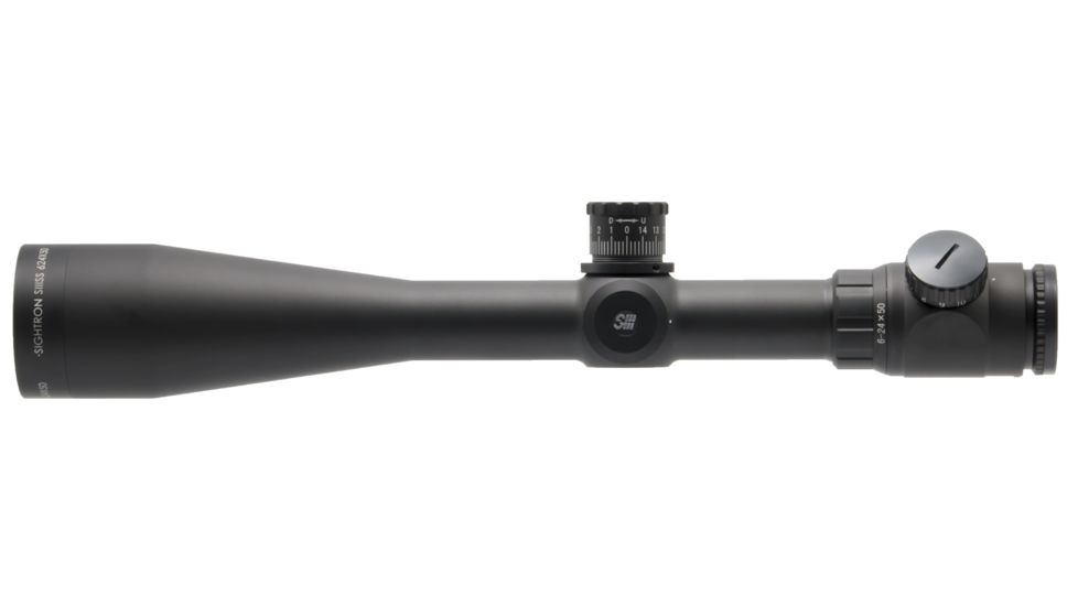 Sightron Rifle Scope Sightron SIII 30mm, 6-24, Zero Stop, MOA, Black, 6-24x50, 25169