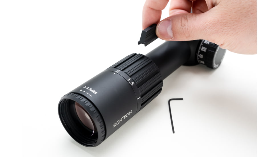 Sightron S-TAC 1-4.5X 24mm Service Rifle Scope, 30mm Tube, Second Focal Plane, SR1 Reticle, Matte Black, 26021