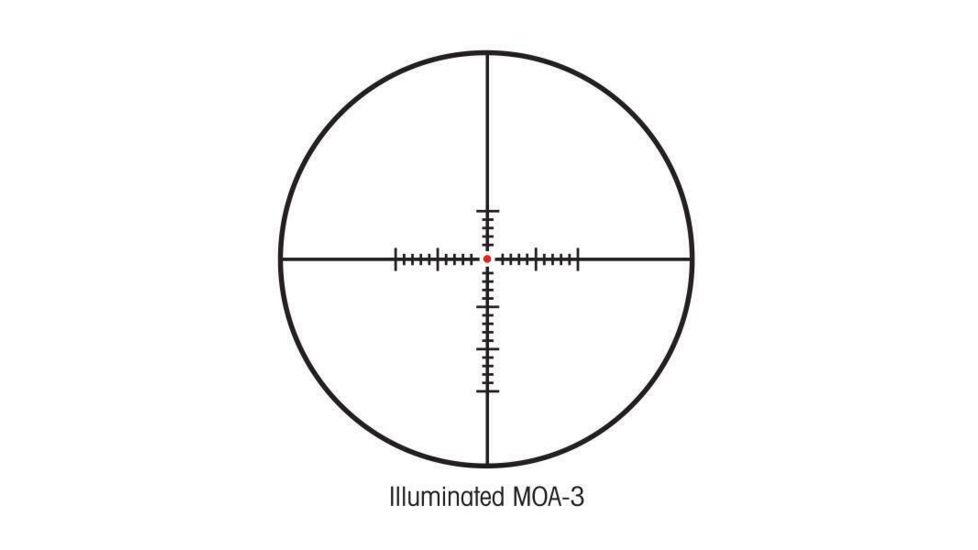 Sightron S-TAC Rifle Scope w/ Tactical Knobs, 4-20x50mm, 30mm Tube, First Focal Plane, IR MOA-3 Reticle, Zero Stop, Black, Medium, 26019