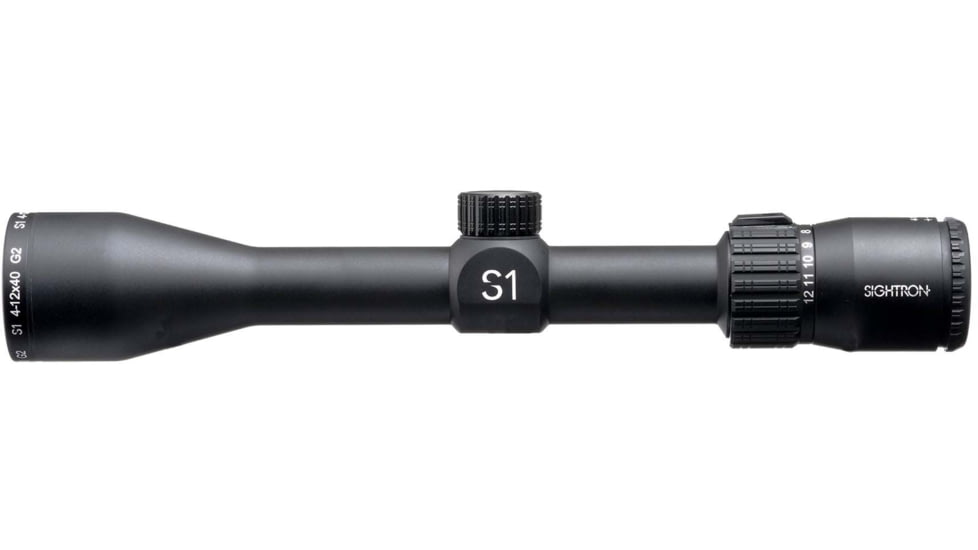 Sightron S1 Series 4-12x40mm G2 Riflescope, 1in Tube, Second Focal Plane, Mil-Dot Matte, Black, 32009