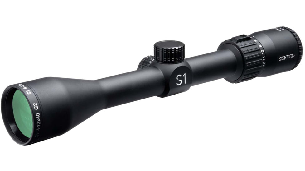 Sightron S1 Series 4-12x40mm G2 Riflescope, 1in Tube, Second Focal Plane, Mil-Dot Matte, Black, 32009