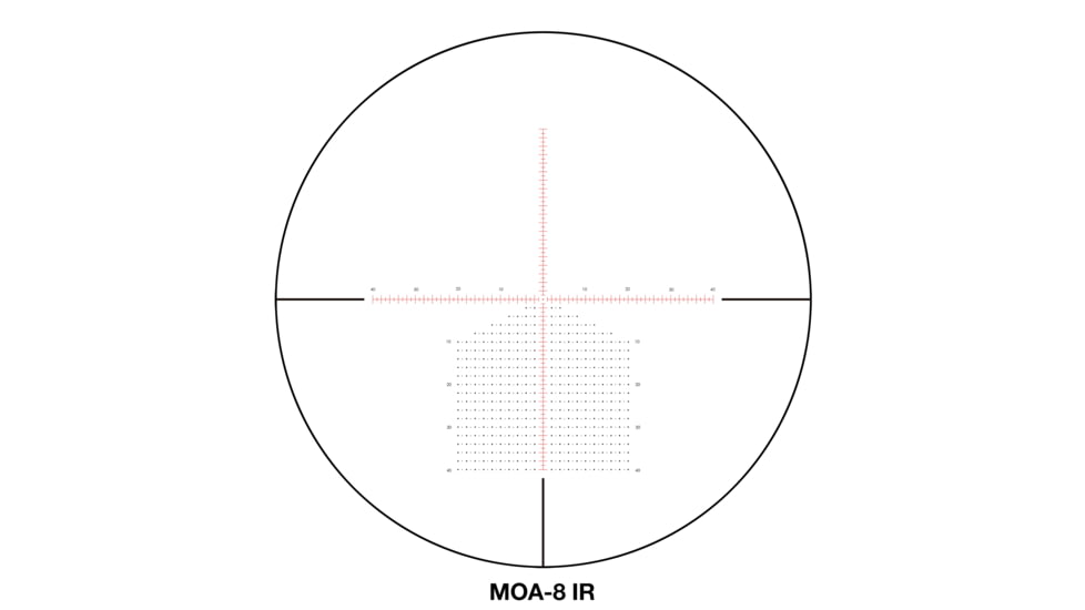 Sightron S6 Rifle Scope, 5-30x56mm, 34mm Tube, First Focal Plane, IR MOA-8 Reticle, Satin Black, Small, 66004