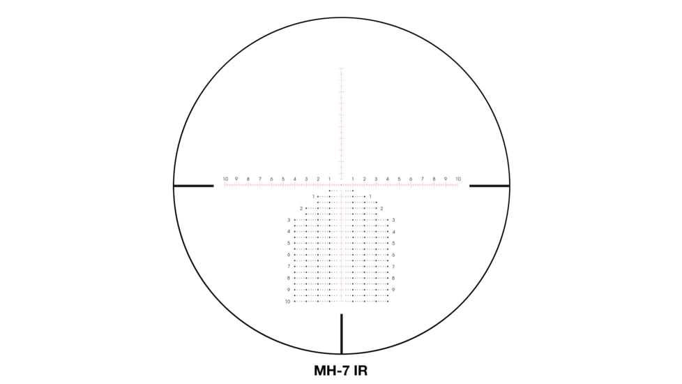 Sightron S6 Rifle Scope, 5-30x56mm, 34mm Tube, First Focal Plane, MH-7 IR Reticle, Satin Black, Small, 66003