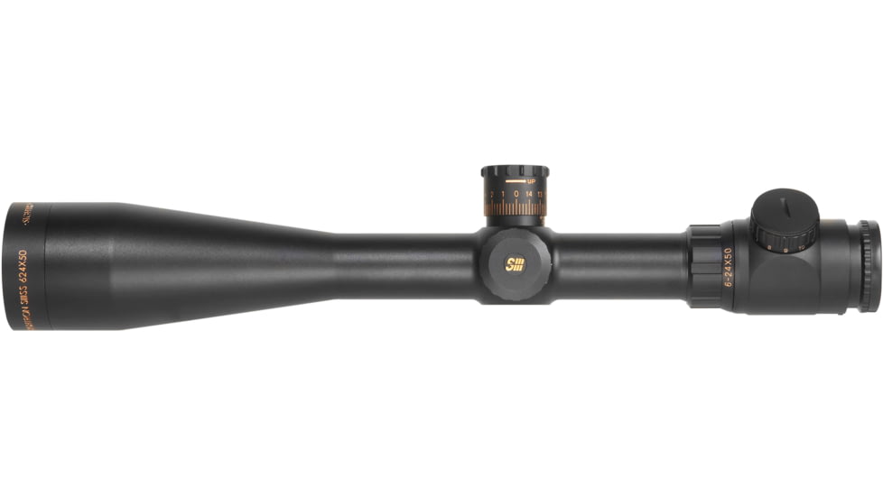 Sightron SIII Rifle Scope, 6-24x50mm, 30 mm Tube, SFP, Illuminated MOA-2 Reticle, 100 MOA W/E Travel, Black, 25907