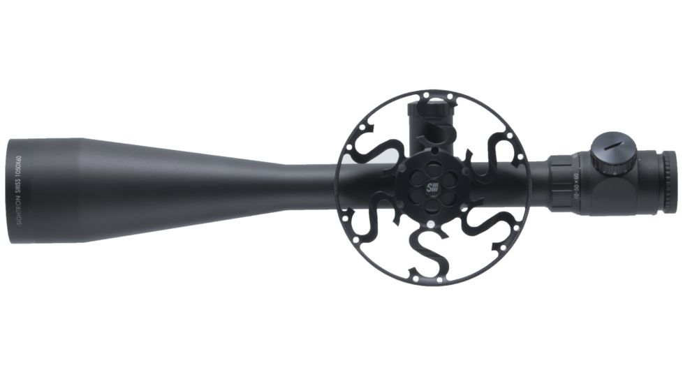 Sightron 10-50x60mm SIIISS Field Target Rifle Scope, 30mm, Zero Stop, Illuminated MOA-1 Reticle, Matte Black 25210